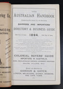 1894 Australian Handbook Directory Business Guide Antiquarian Reference Book-3
