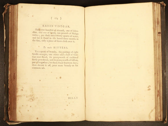 1777 Young Ladies Guide In Art Of Cookery Rare Antiquarian Cook Book + Recipes