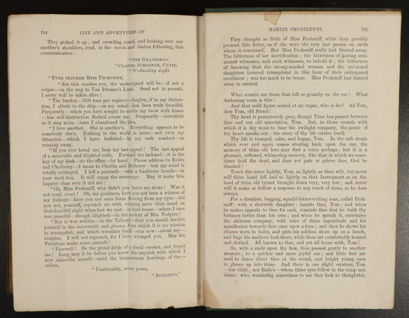 1922 Martin Chuzzlewit by Charles Dickens Antique Classic Literature Book 2