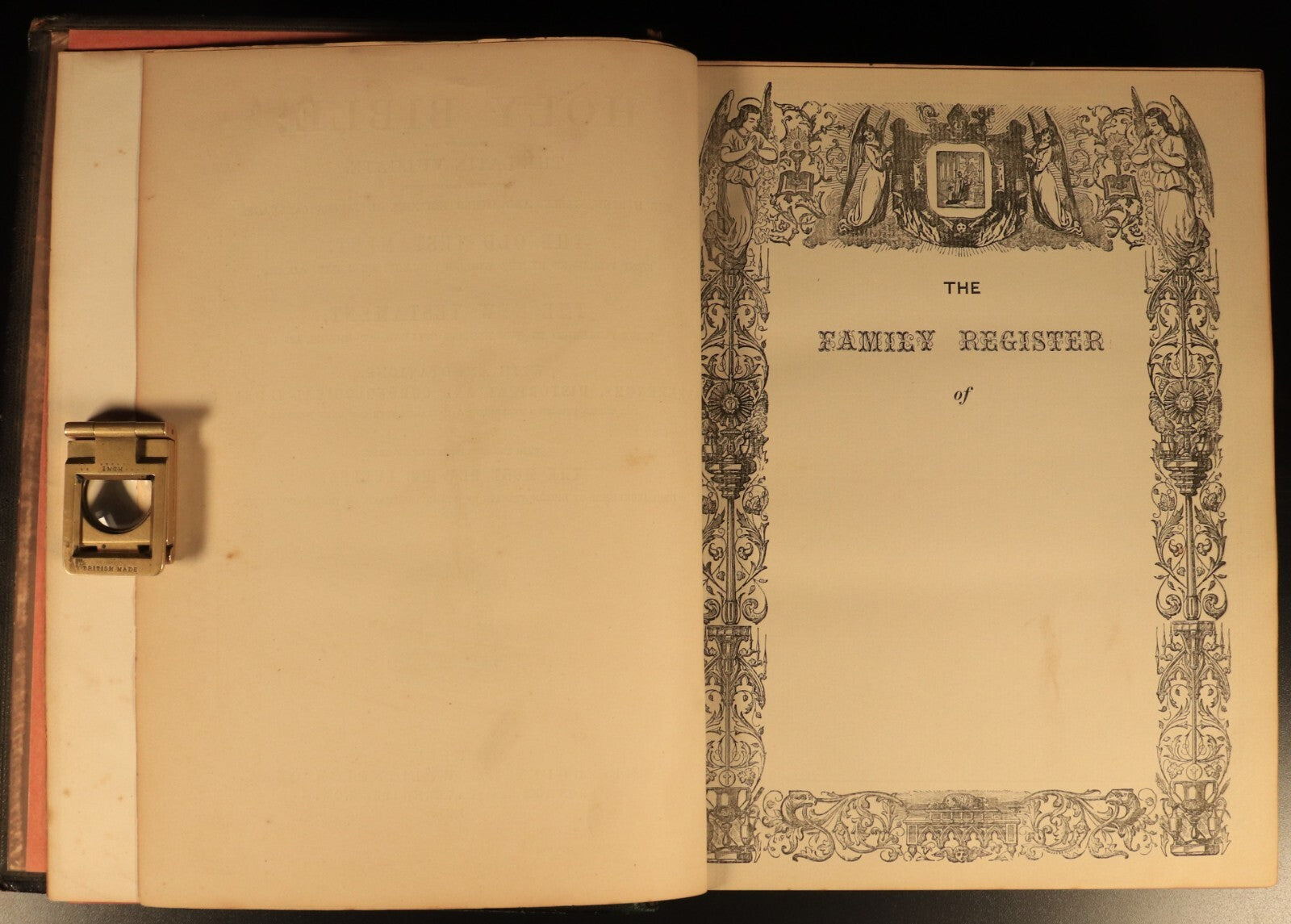 1865 The Pictorial Catholic Bible by Rev Dr Cullen Antiquarian Leather Bible