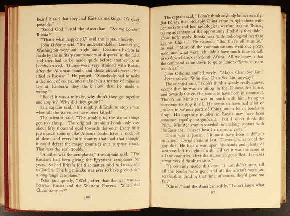 1957 On The Beach by Nevil Shute Vintage British Fiction Book 1st Aust. Edition