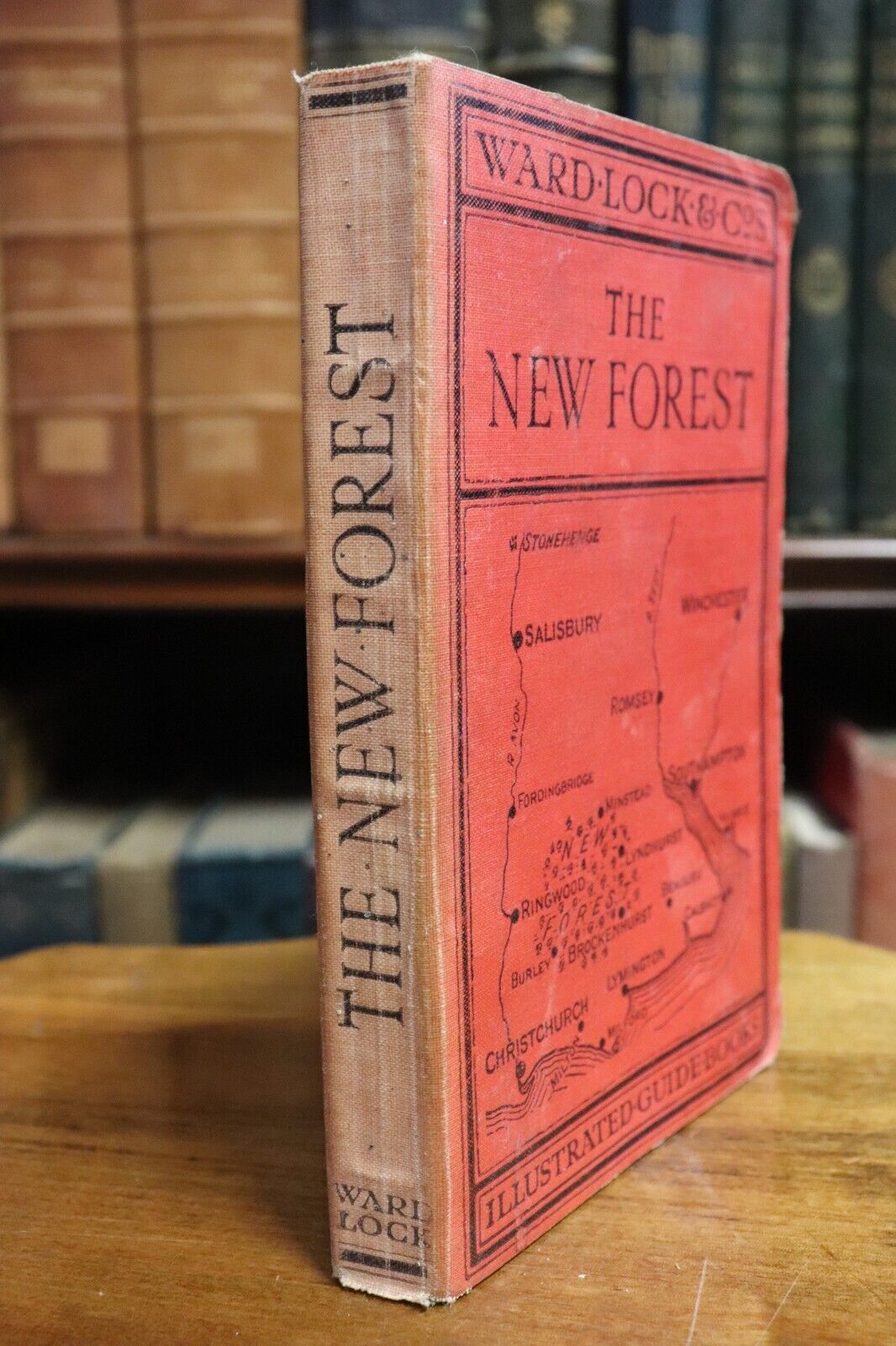 1940 Guide To New Forest: Ward Lock & Co Antique Travel Guide Book w/Maps