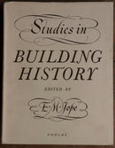 1961 Studies In Building History by E.M. Jope Architecture Reference Book-1