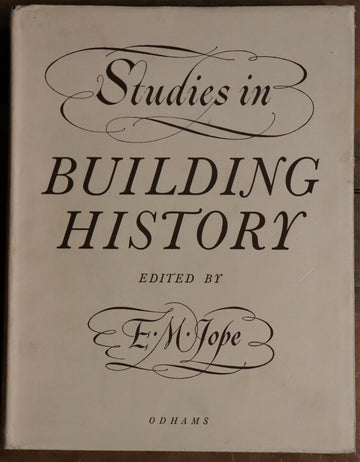 1961 Studies In Building History by E.M. Jope Architecture Reference Book