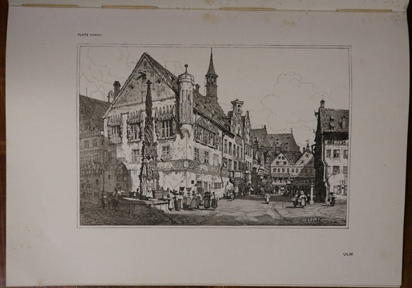 1915 The Studio Sketches by Samuel Prout Antiquarian Architecture & Art Magazine