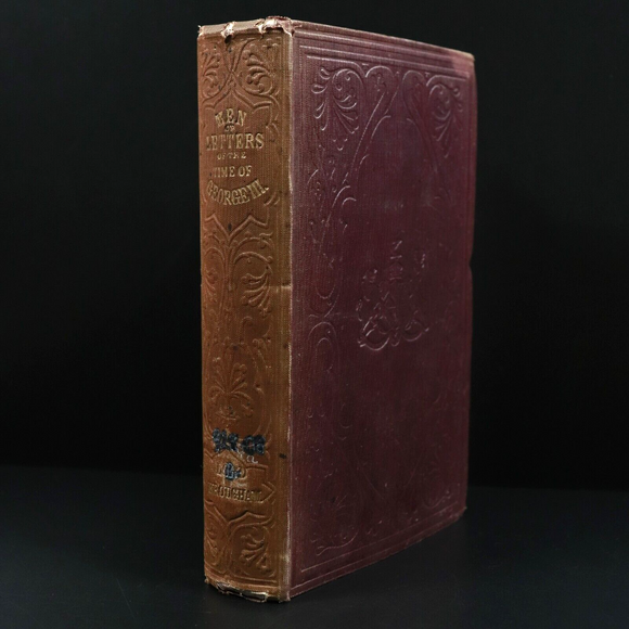 1855 Lives Of Men Of Letters Time Of George III Antiquarian British History Book