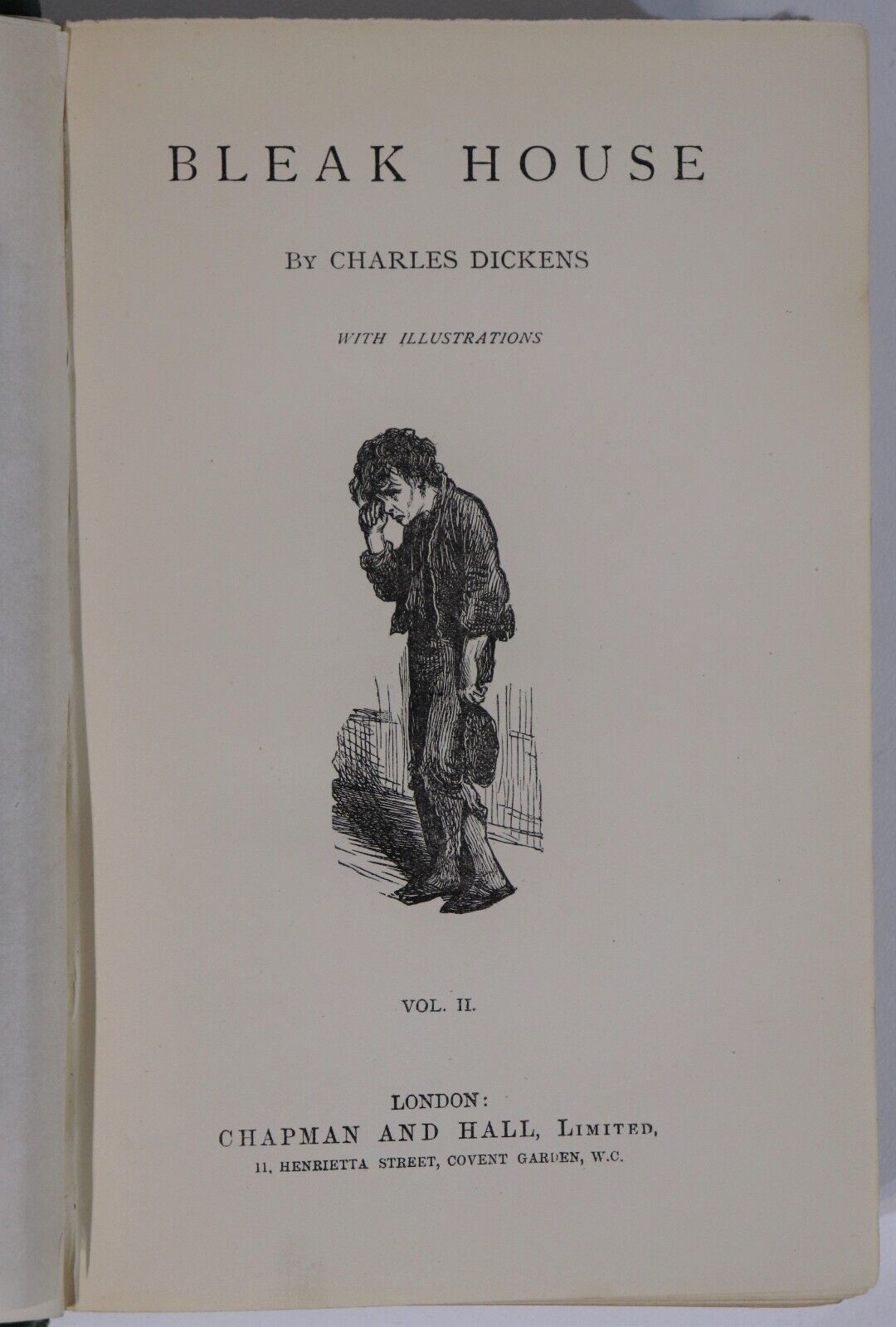 c1879 2vol Bleak House by Charles Dickens Antique British Fiction Book Set