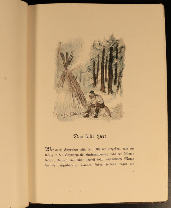 1919 Das Kalte Herz by Wilhelm Hauff Antique German Childrens Fairytale Book