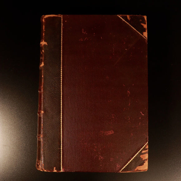 1895 Chambers's Encyclopaedia Vol. X Antique History Book With Maps Leather