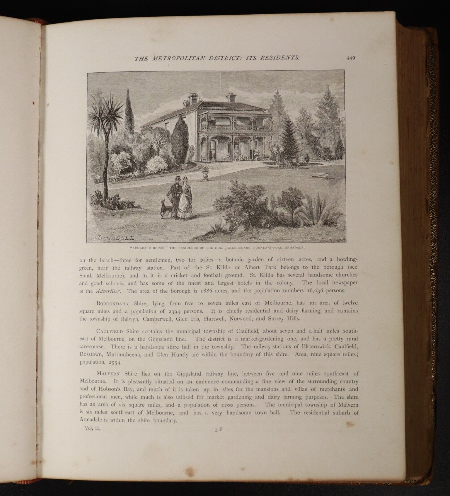 1888 Victoria & Its Metropolis Past Present Antiquarian Australian History Book