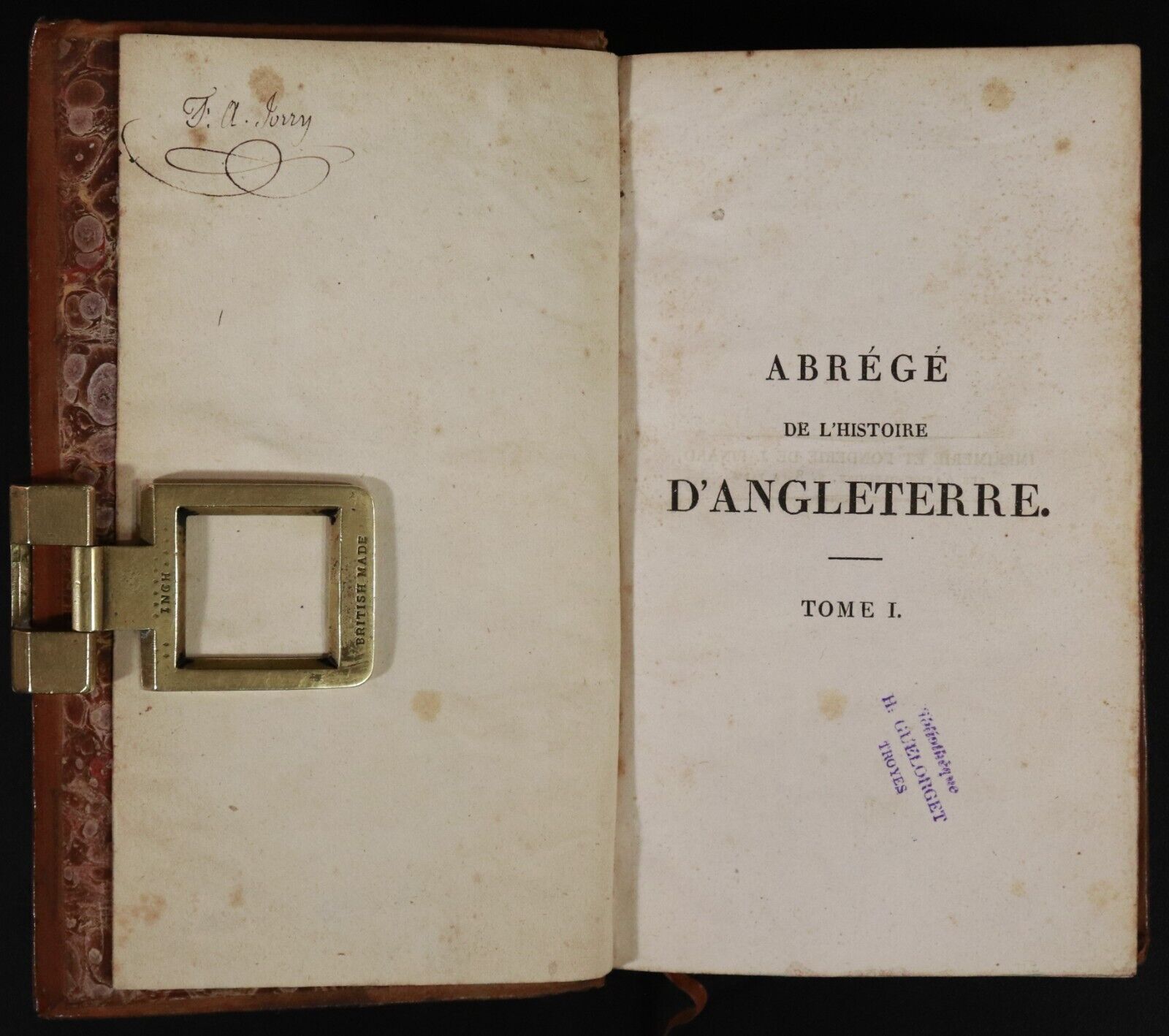 1827 5vol Abrege De L'Histoire D'Angleterre Antiquarian History Of England Books