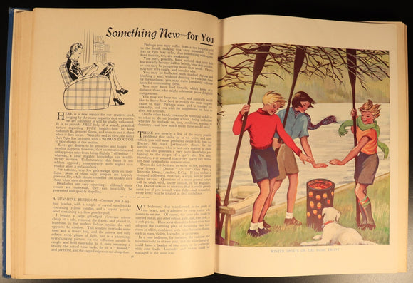 The Girls Own Annual c1940 Antique British Illustrated Girls Book Volume 61