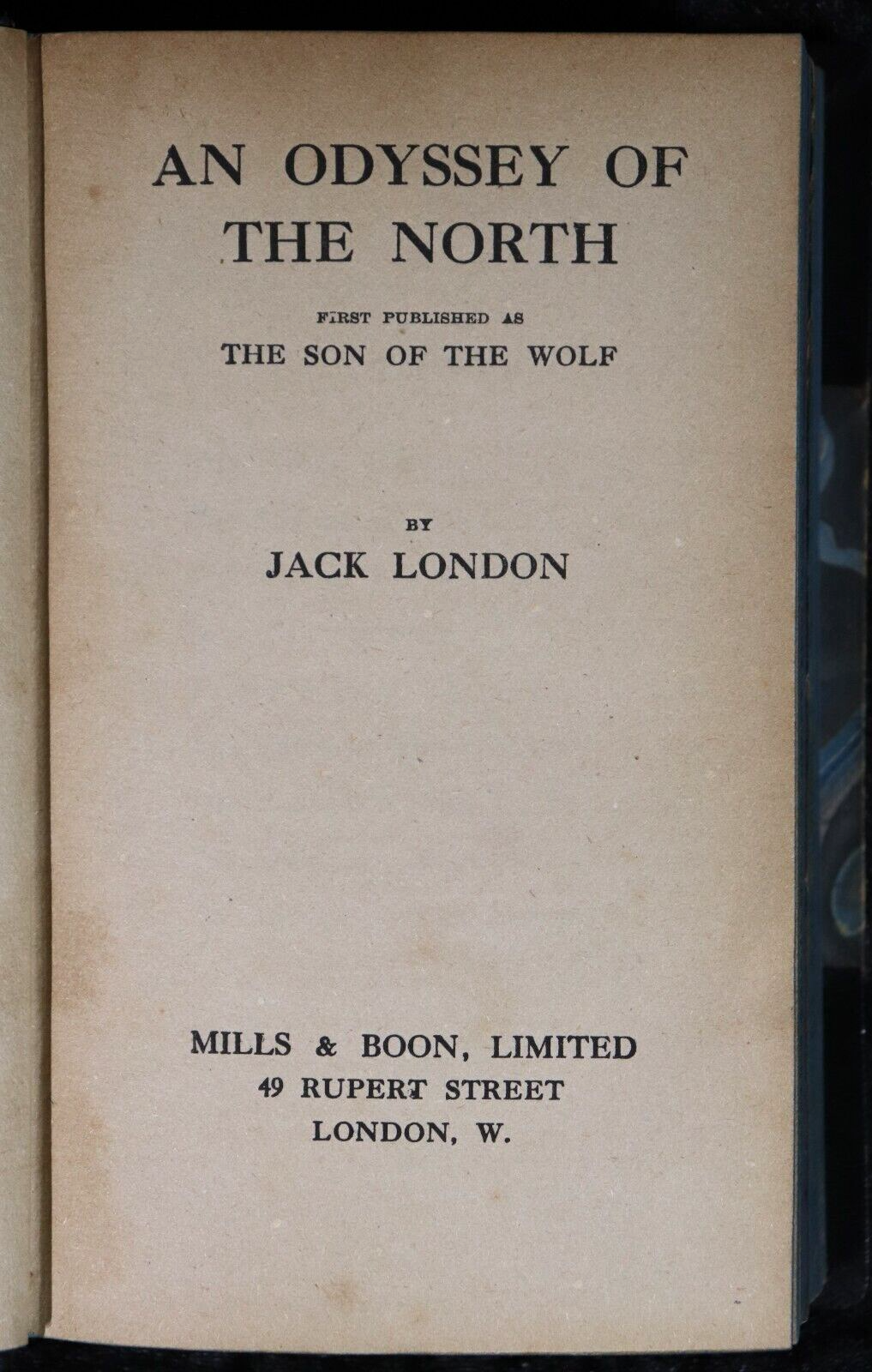 c1917 Odyssey Of The North & God Of Fathers Jack London Antique Fiction Book