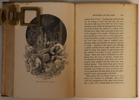 c1910 The Battery & The Boiler by R.M. Ballantyne Antique Adventure Fiction Book