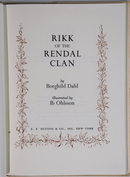 1968 Rikk Of The Rendal Clan by B. Dahl American Childrens Fiction Book-2