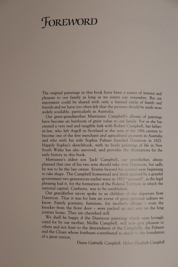 1982 From Sydney Cove to Duntroon 1st Edition Australian Colonial History Book