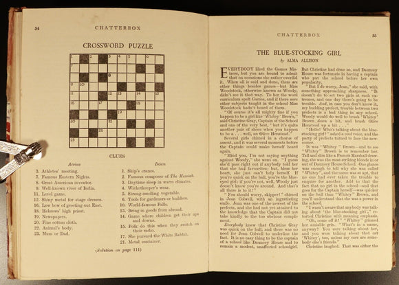 c1940 Chatterbox Annual Antique British Illustrated Childrens Book Dean & Son