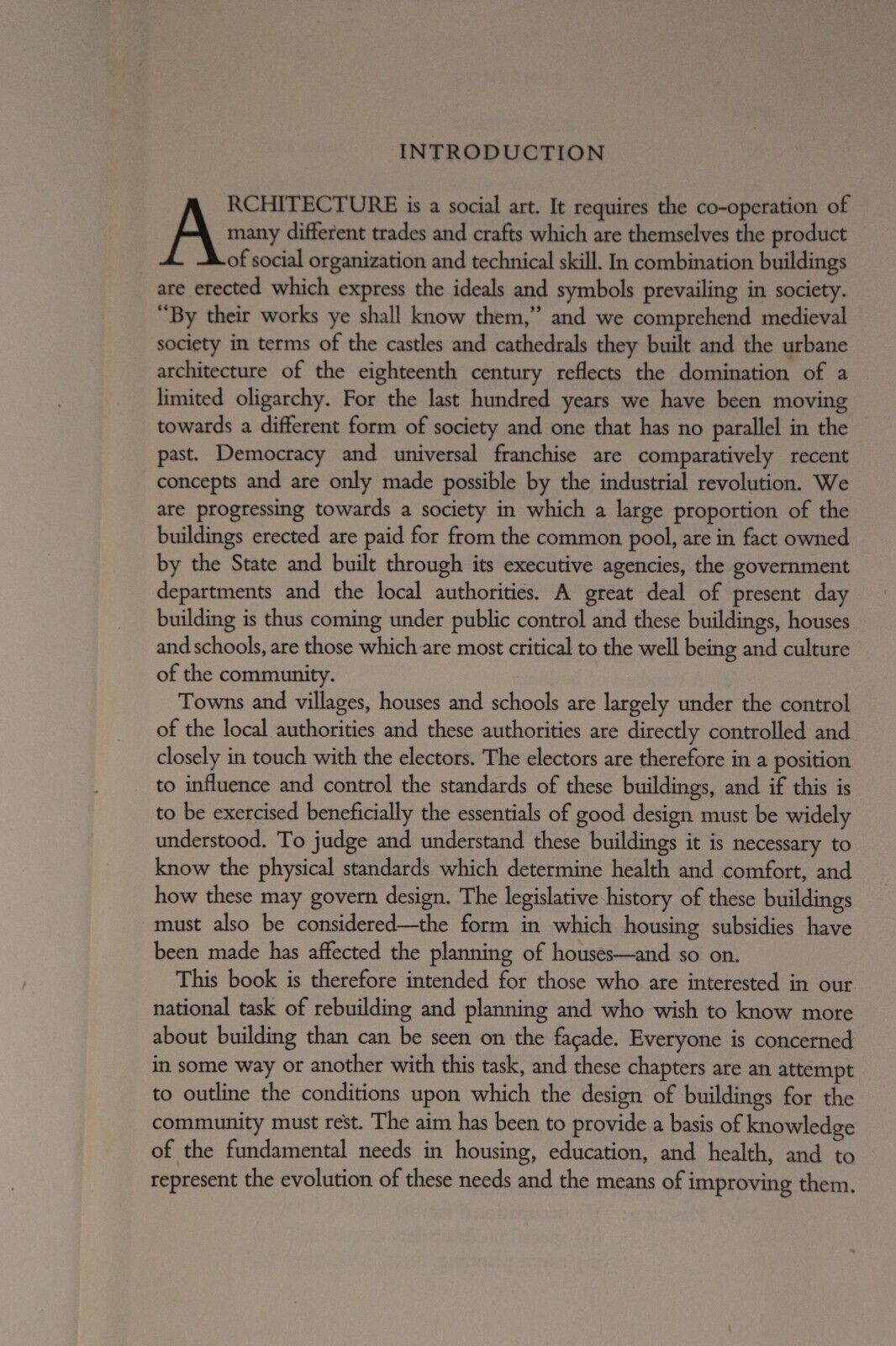 1948 Building For The People by Richard Sheppard Antique Architecture Book