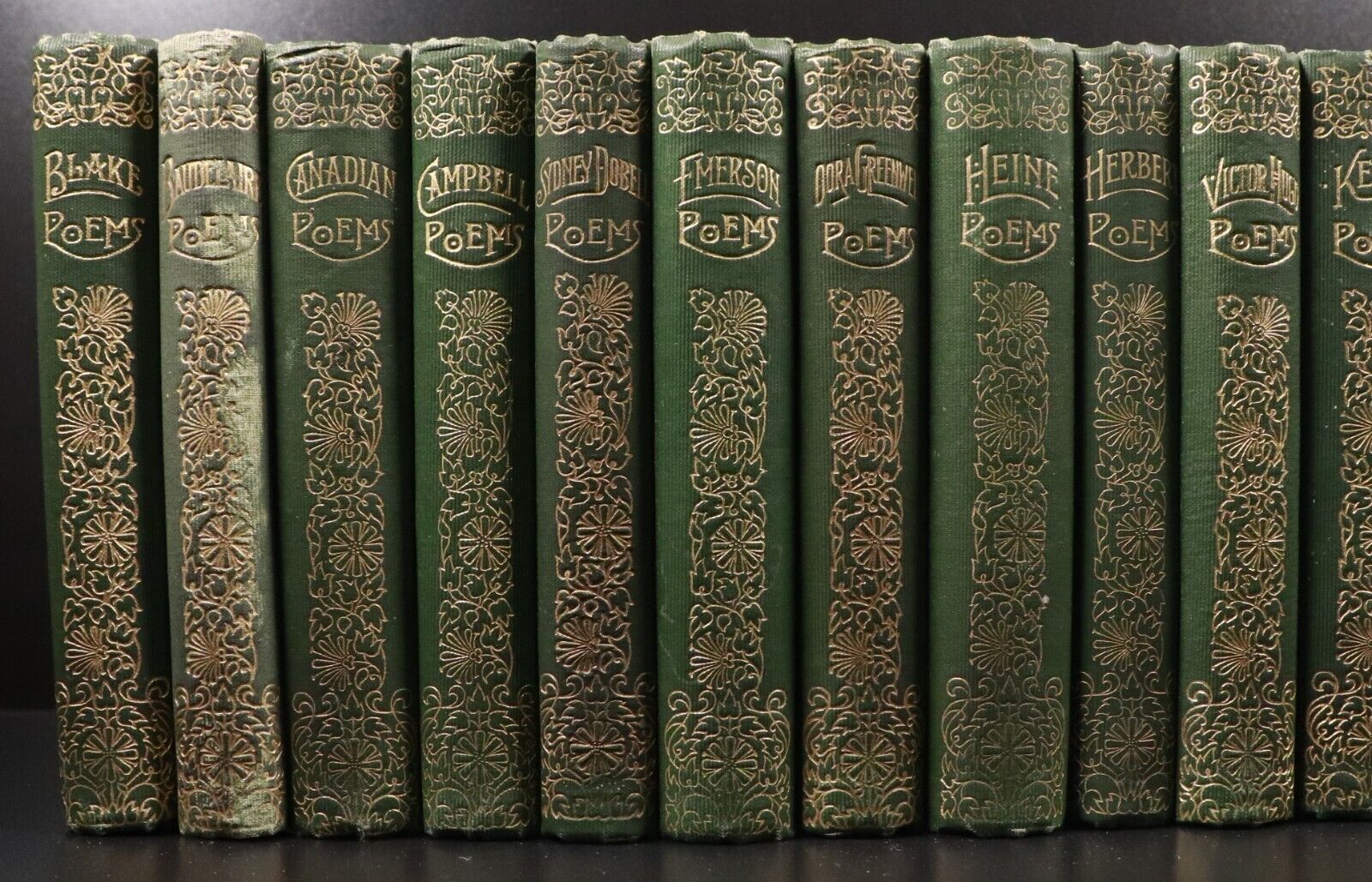 1888 41vol The Canterbury Poets Walter Scott Publishing Antique Poetry Books