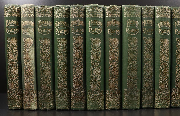 1888 41vol The Canterbury Poets Walter Scott Publishing Antique Poetry Books