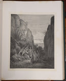 c1880 Milton's Paradise Lost: Gustave Dore Antiquarian Book Illustrated Cloth-6