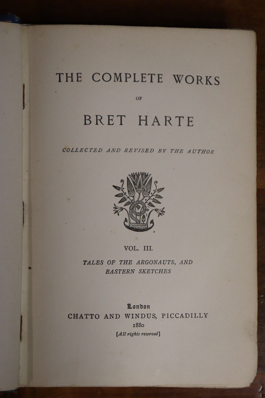 1880 The Complete Works Of Bret Harte Vol. 3 Antique American Fiction Book - 0