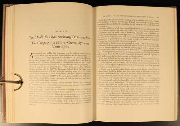 History Of Royal Army Veterinary Corps British Military History Book 1st Edition