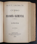 1901 5vol In 1 Curso De Filosofia Elemental Dr J Balmes Antique Philosophy Books-7