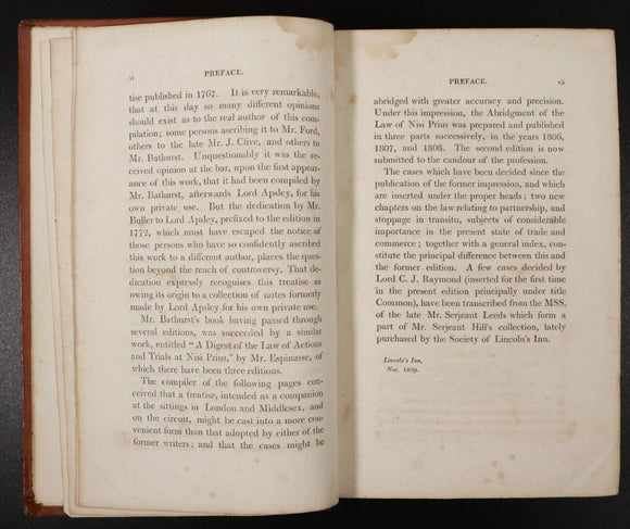 1812 2vol Abridgment Of The Law Of Nisi Prius Antiquarian Legal Reference Books