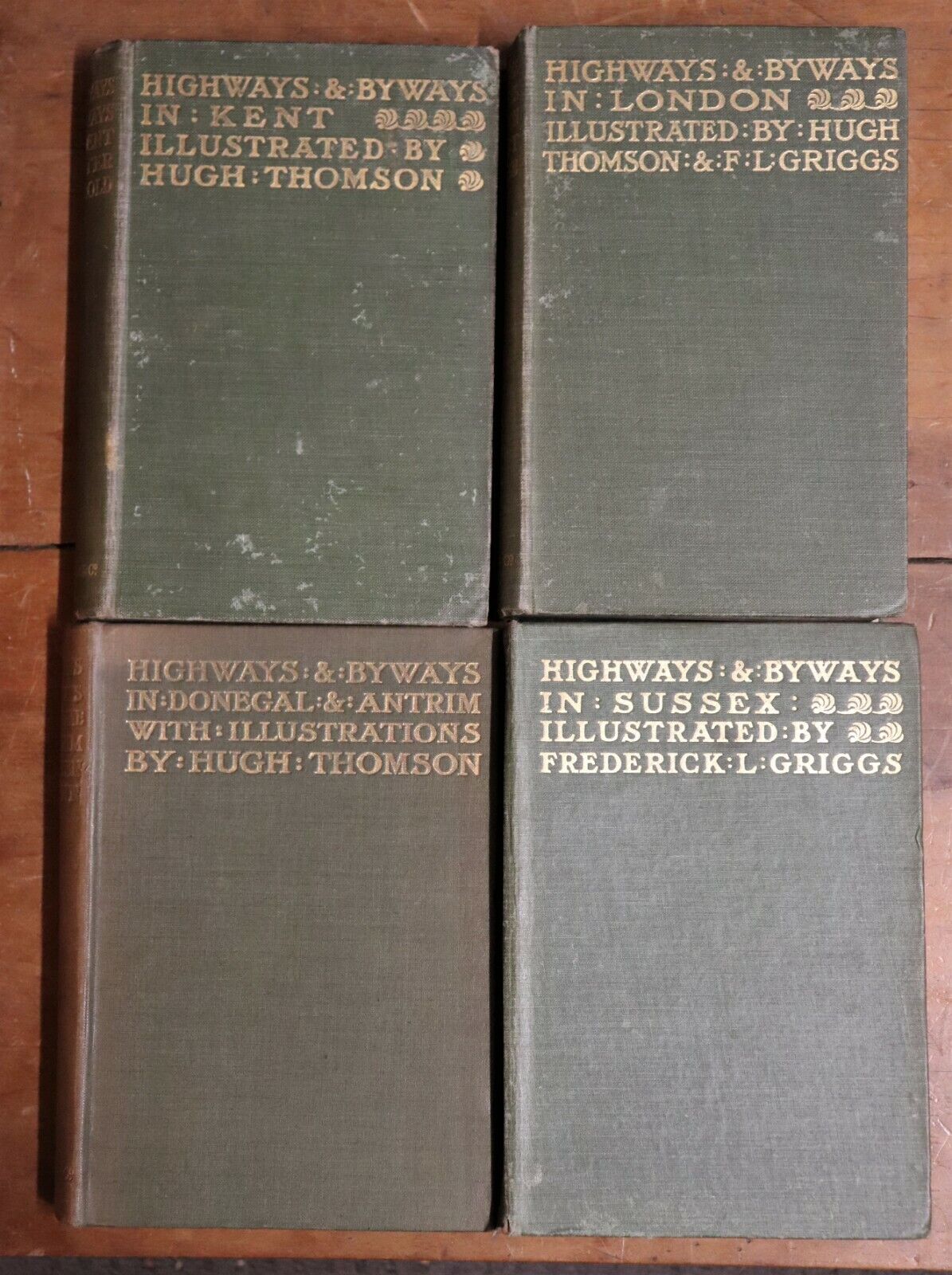 c1903 9vol Highways & Byways Antique British & Irish History Reference Books