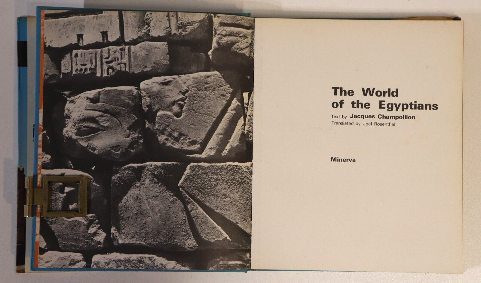 1971 The World Of The Egyptians by J Champollion Egypt History Book - 0