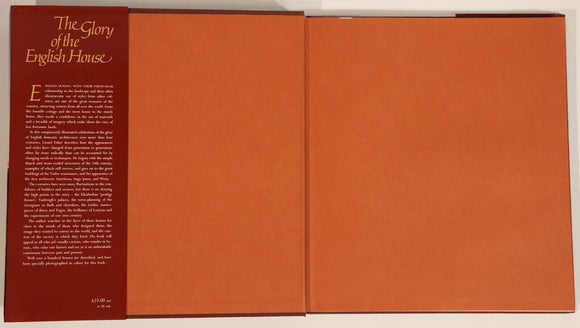 1991 The Glory Of The English House British Architecture History Book
