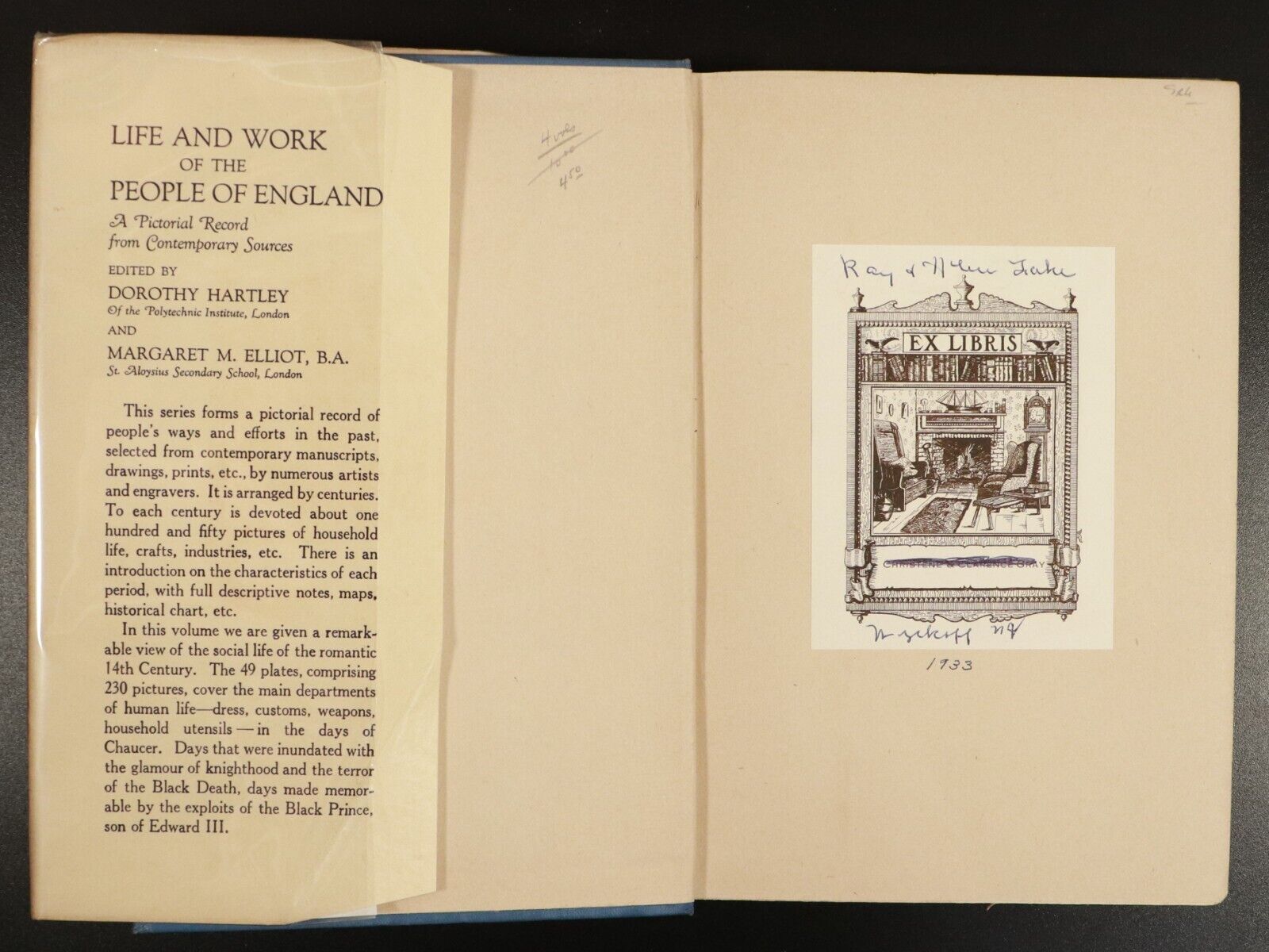 1926 2vol Life & Work Of The People Of England Antique British History Book