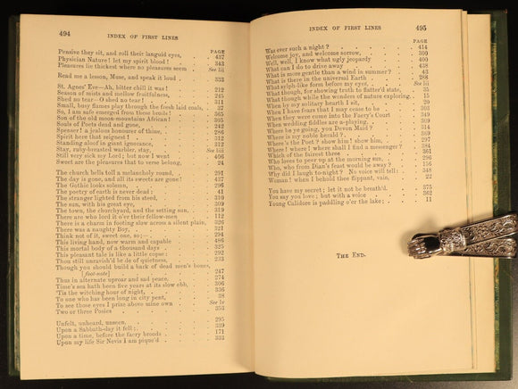 The Poetical Works Of John Keats 1931 Antique British Poetry Book Leather Bind