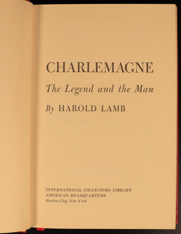 Charlemagne & Genghis Kahn by Harold Lamb c1950 Book Collectors Library 2vol