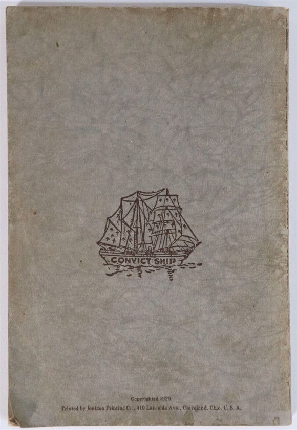 1929 History Of Convict Ship "Success" Australian Convict Antique History Book