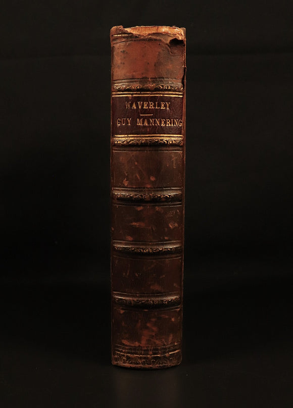 1862 Waverley or Sixty Years Since by Walter Scott Antique Fiction Book