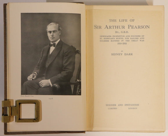 1922 The Life Of Sir Arthur Pearson Antique British Military History WW1 Book
