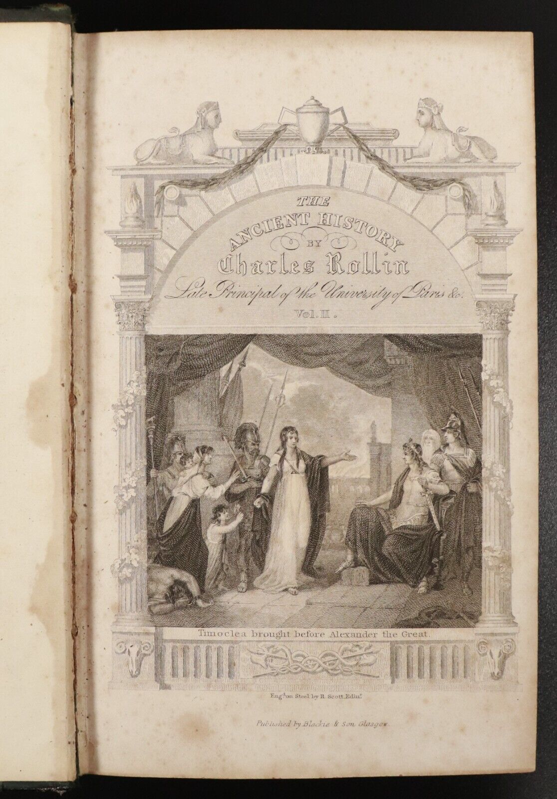 1840 2vol Ancient History Of Egyptians, Persians by M. Rollin Antiquarian Books