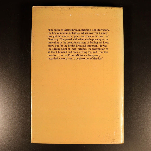 El Alamein Desert Victory J. Strawson 1981 1st Ed British Military History Book