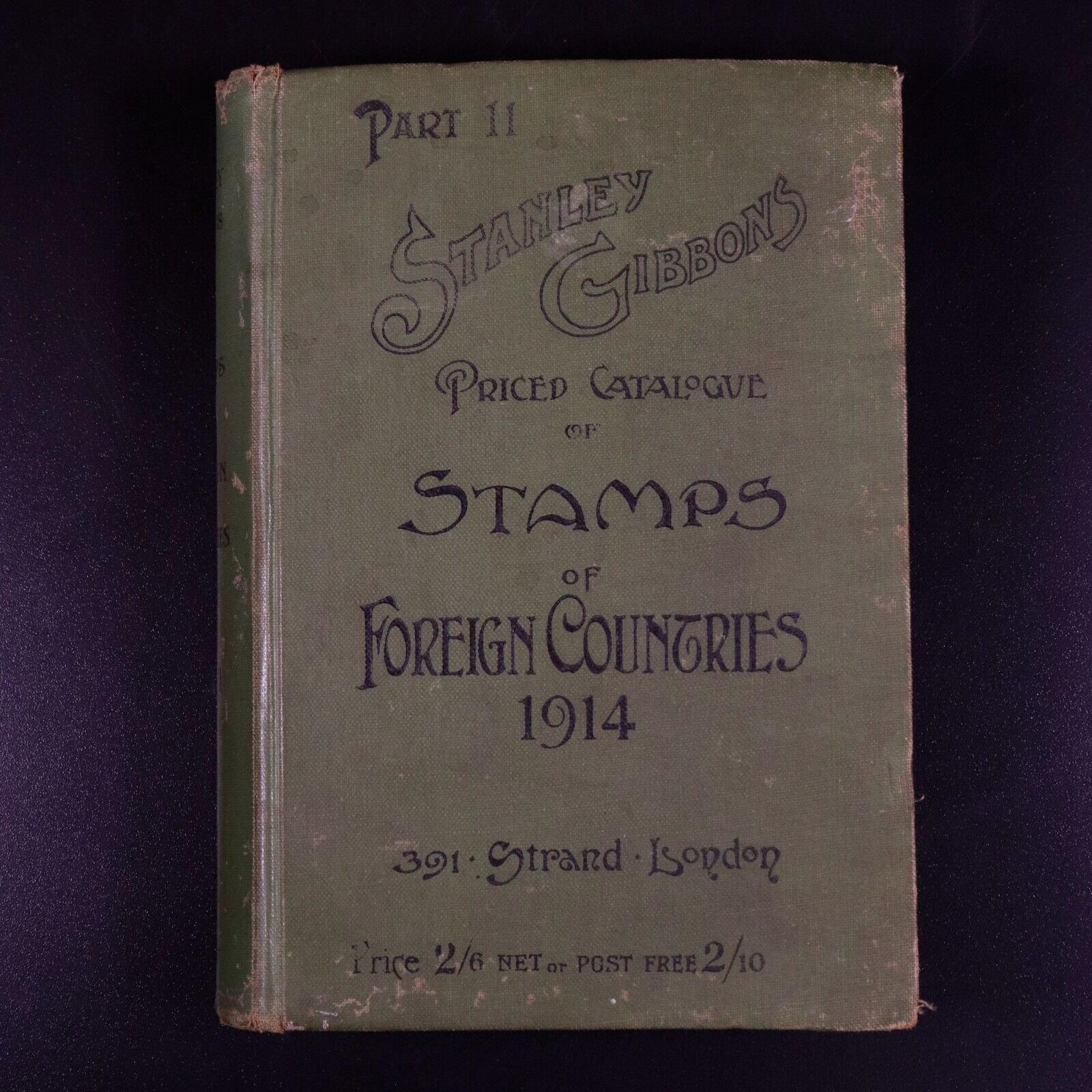 1914 Stanley Gibbons Priced Catalogue Of Stamps Antique Reference Book