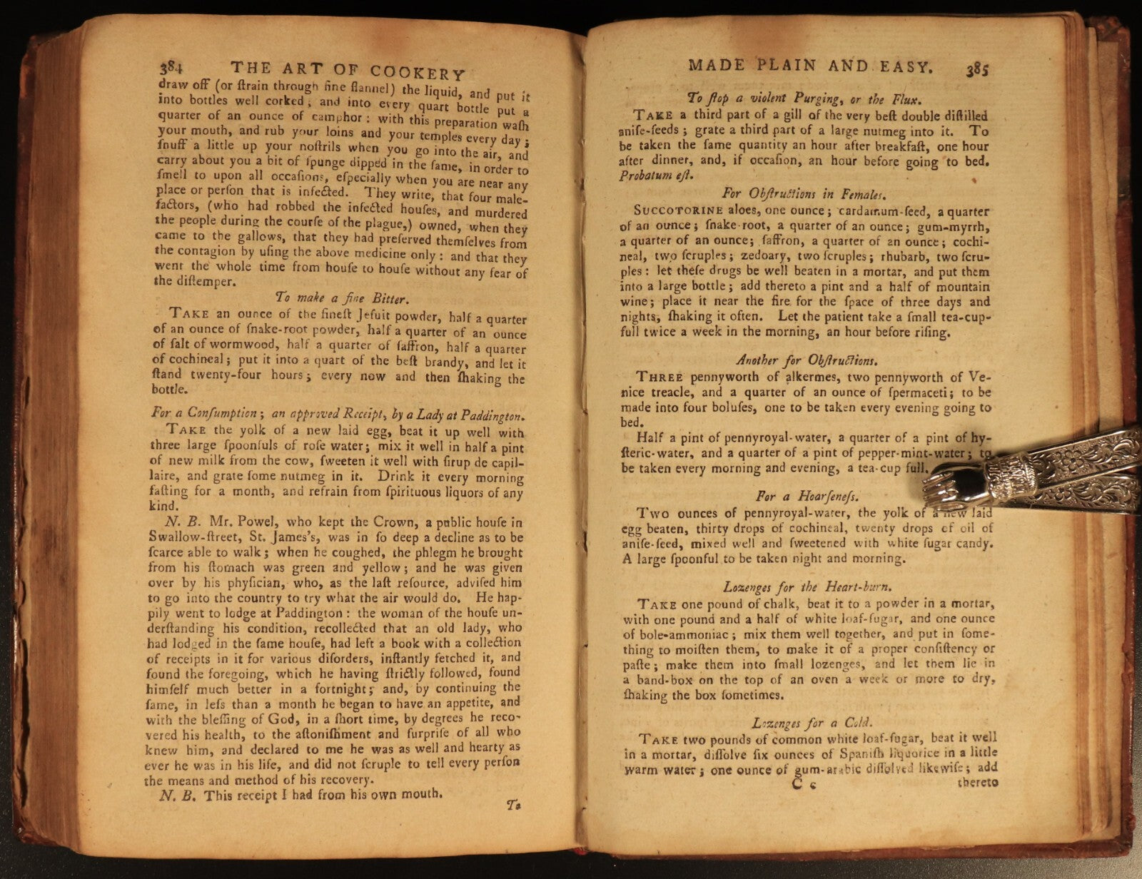 1796 The Art Of Cookery by Mrs Glasse Antiquarian British Cook Book + Recipes