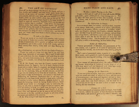 1796 The Art Of Cookery by Mrs Glasse Antiquarian British Cook Book + Recipes