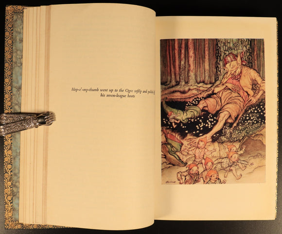 The Arthur Rackham Fairy Book 1965 Vintage Childrens Book Leather & Gilt Binding
