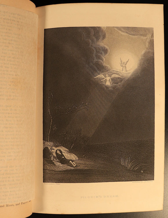 1877 Complete Works Of John Bunyan Antique Illustrated Christian Literature Book