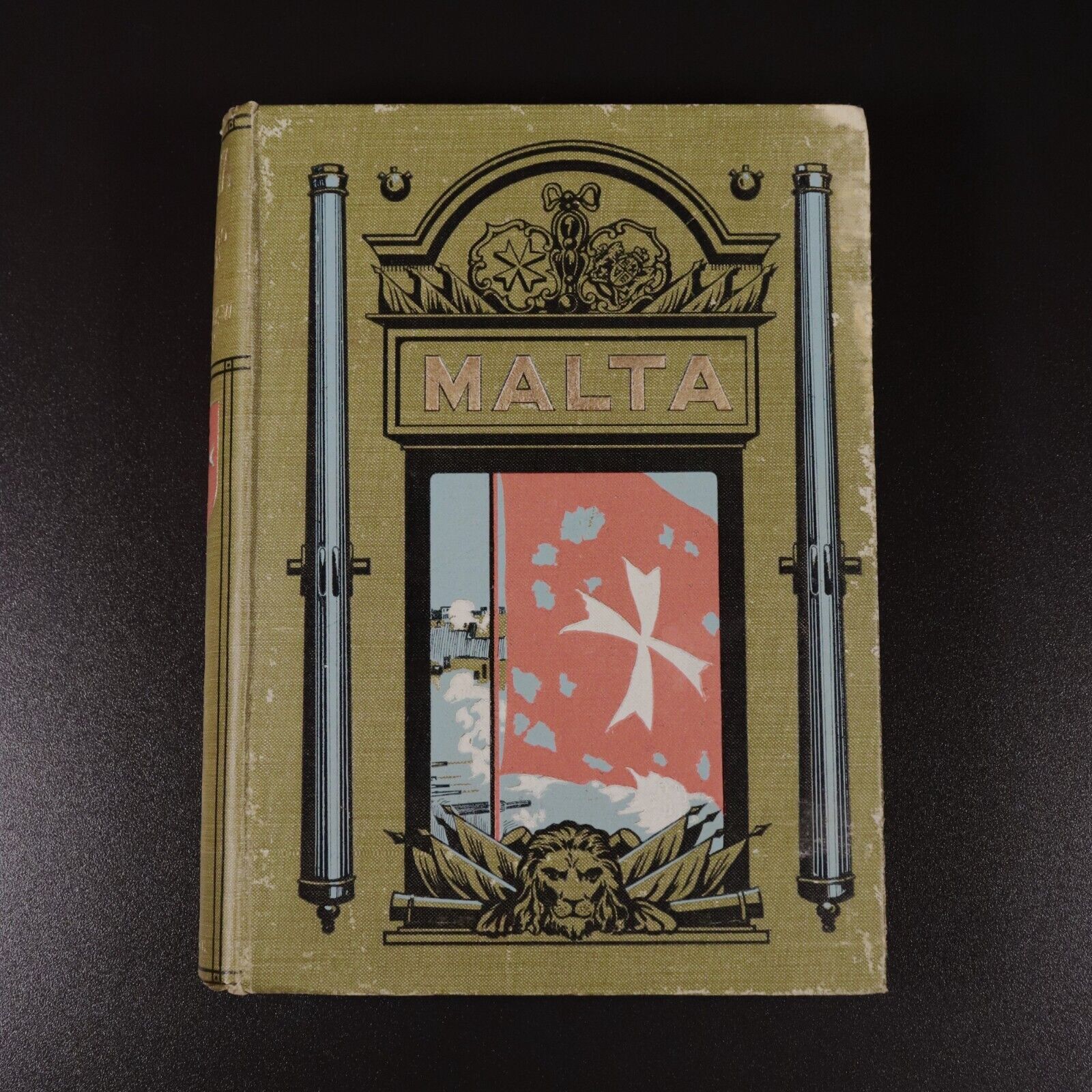 1910 Malta by Vittorio Boron 1st Edition Antique History Book Illustrated w/Map