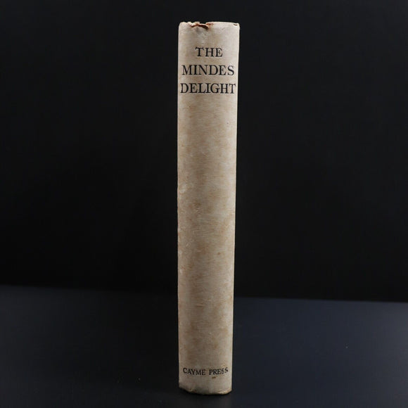 1928 The Mindes Delight by Hedley Hope-Nicholson Antique British Literature Book