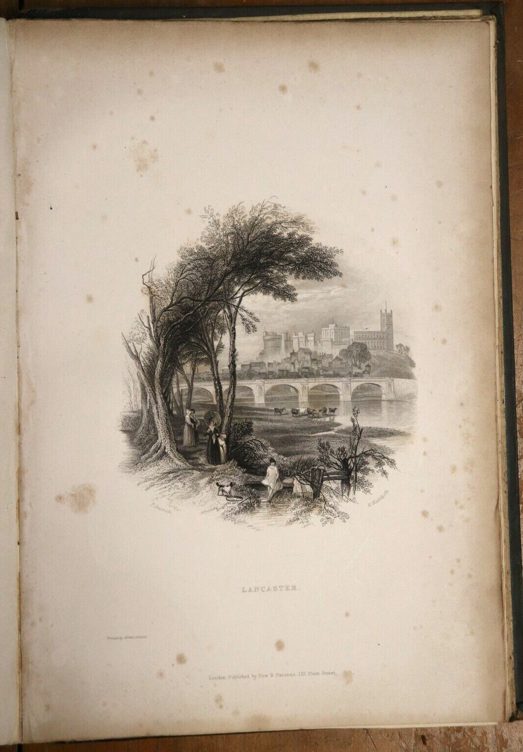 1842 An Illustrated Itinerary Of The County Of Lancaster Antique History Book