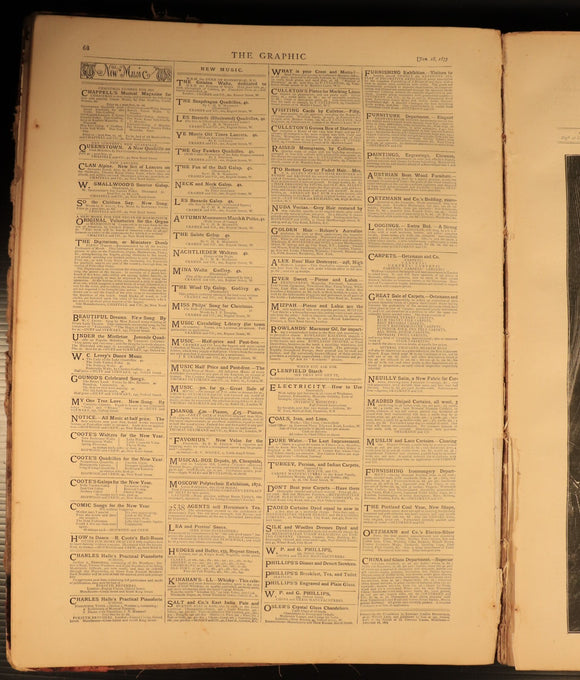 The Graphic Illustrated Weekly Newspaper Jan to Jun 1873 British History Book