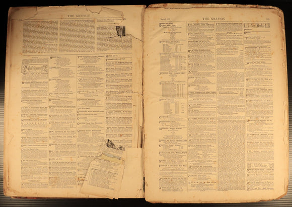 The Graphic Illustrated Weekly Newspaper Jan to Jun 1873 British History Book